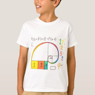 Camisa T de Matemática de Sequência Fibonacci & Ou