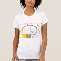 Camisa T de Matemática de Sequência Fibonacci & Ou
