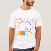Camisa T de Matemática de Sequência Fibonacci & Ou