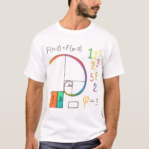 Camisa T de Matemática de Sequência Fibonacci & Ou