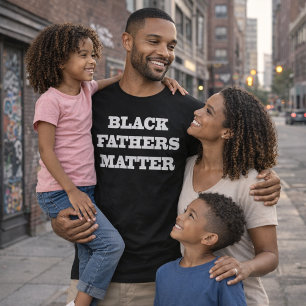 Camisa T de Matéria de Pais Negros