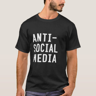 Camisa T de Mídia Social Anti-Social
