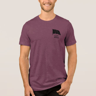 Camisa T de mistura tripla de sinalizador preto CL