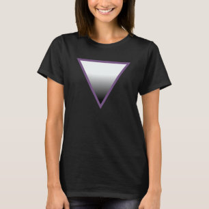 Camisa T de Orgulho de Triângulo Asexual