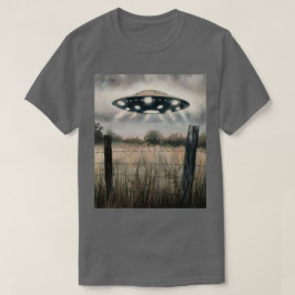 Camisa T de OVNI de Pintura em Aquarela