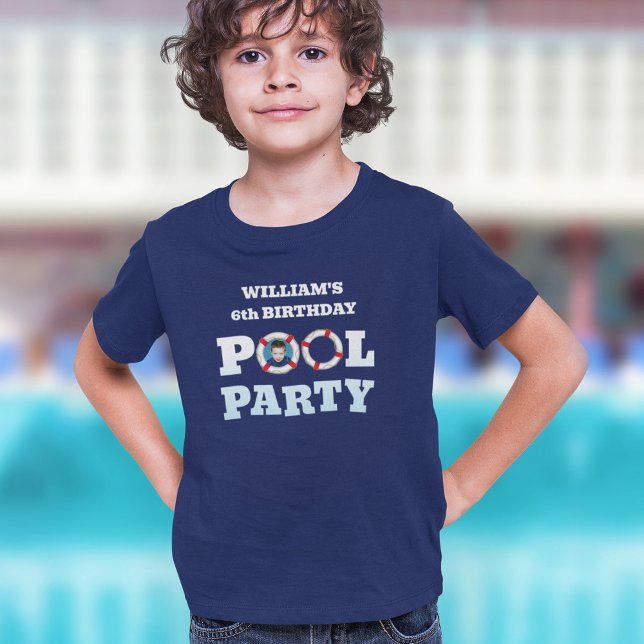 Camisa T de Piscina para crianças (Criador carregado)