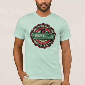 Camisa T de plaquetas Premium