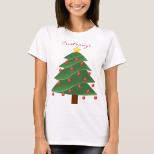 Camisa T de Thunder_Cove da Árvore de Natal Verde