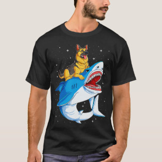 Camisa T de Tubarão german shepherd Kids Space Gal