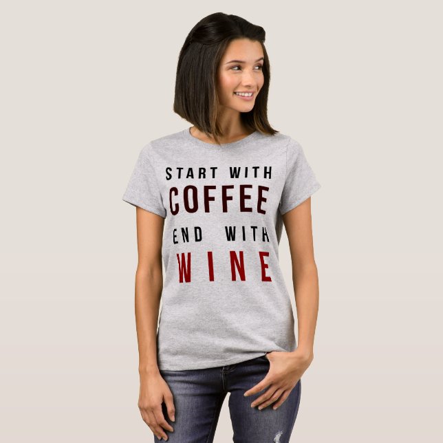 Camisa T De Tumblr Começa Com Fim De Café Com Vinh (Frente Completa)