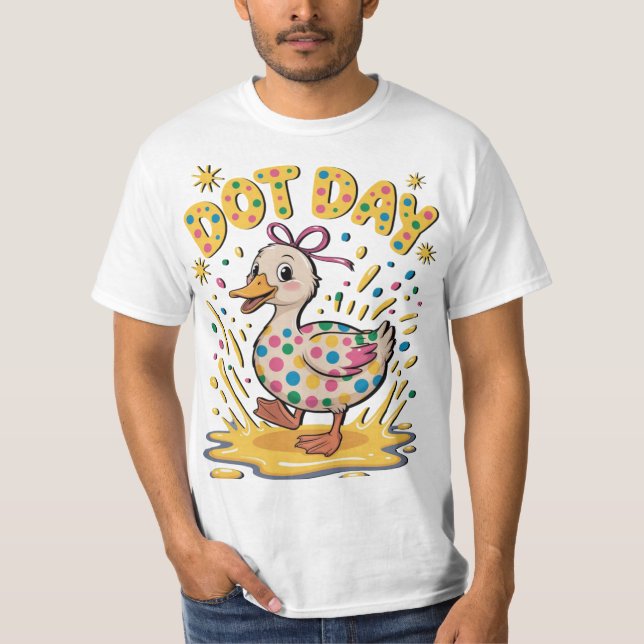 Camisa T Do Dia Do Pato Whimsical - Polk Reproduto (Frente)