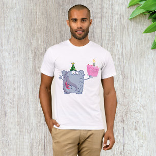 Camisa T do Elefante do primeiro aniversario