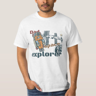Camisa T do Explorador de Espaço em pai - Estilo G