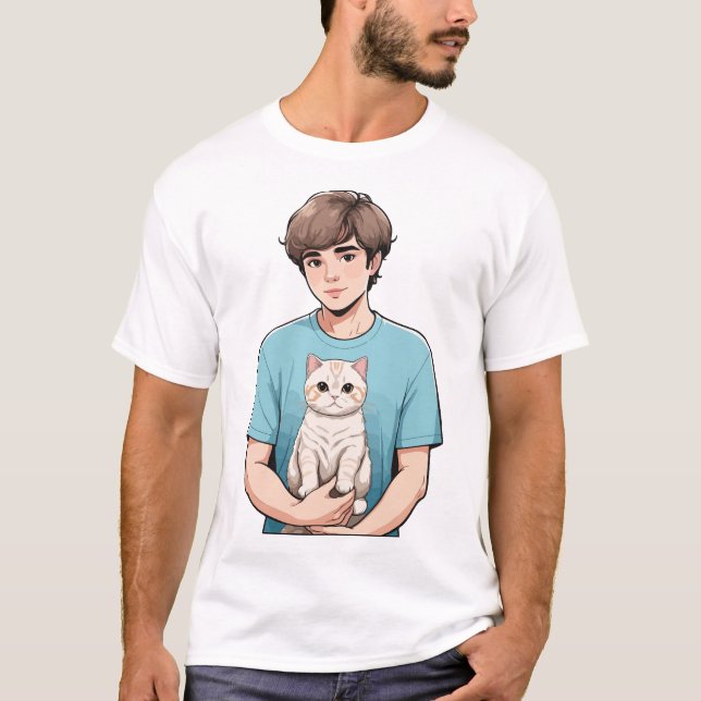 Camisa T do Gato (Frente)