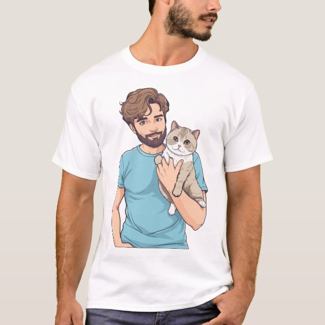Camisa T do Gato (Frente)