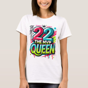 Camisa T do Grafite da Rainha MVP - Nó Negrito 22