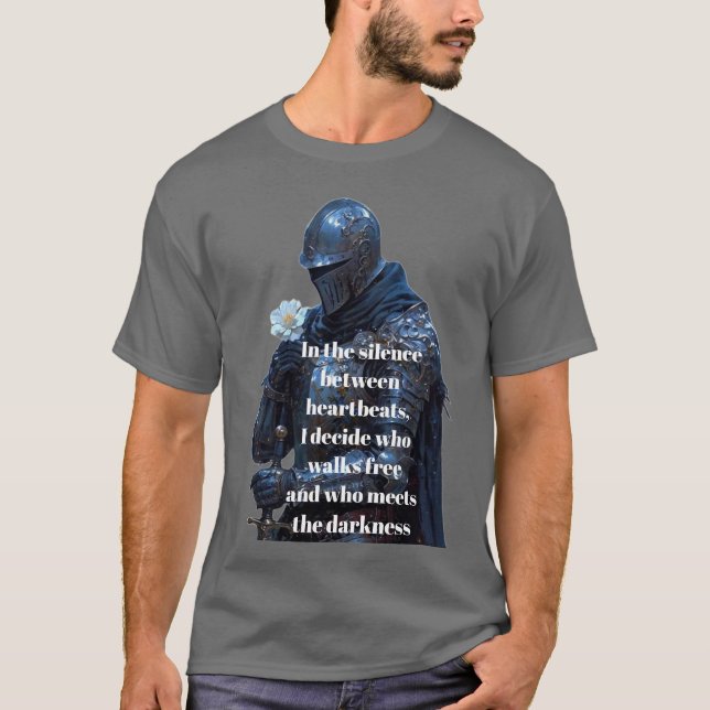 Camisa T do guerreiro medieval inspiracional (Frente)