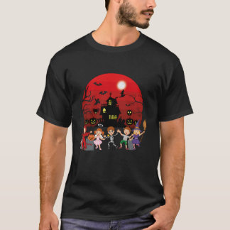 "Camisa-T do Halloween TOP Unisex - Crianças e Adu