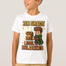 Camisa T do Jogador Desbloqueado de Nível 3º - Adv