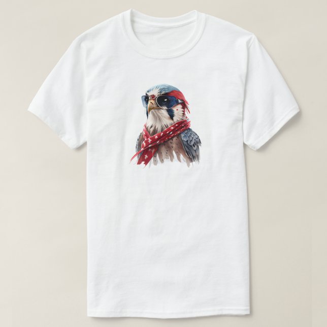Camisa T Do Kestrel De 4 De Julho (Frente do Design)
