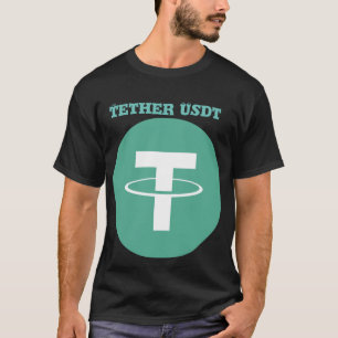 Camisa T do Logotipo Criptomoeda da USDT - Invest