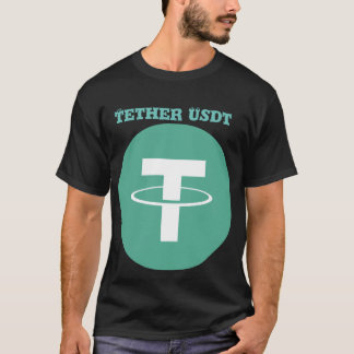 Camisa T do Logotipo Criptomoeda da USDT - Invest
