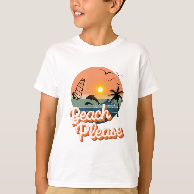 Camisa T do Modo de Férias de Verão Bonito (Frente)