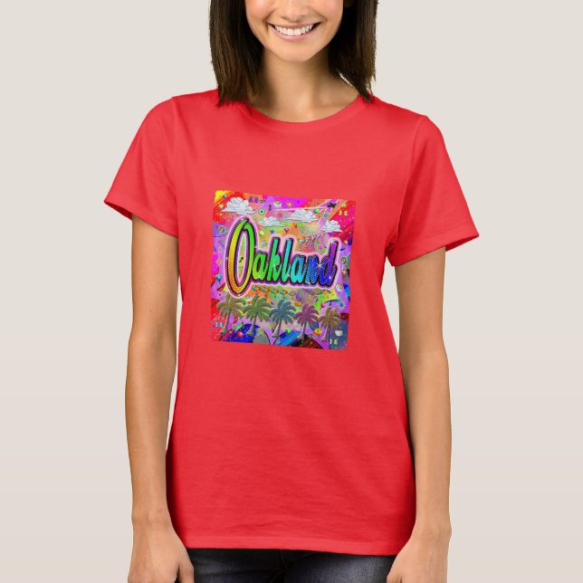 Camisa T do Oakland Vista Express (Frente)