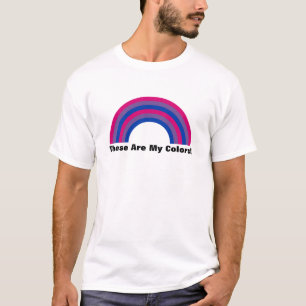 Camisa T do orgulho arco-íris da Bissexualidade