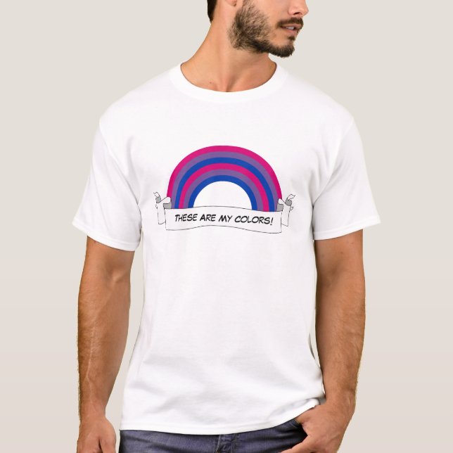 Camisa T do orgulho arco-íris da Bissexualidade (Frente)
