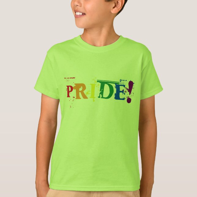 Camisa T do orgulho do arco-íris LGBT (Frente)