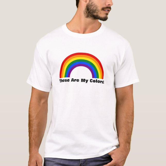 Camisa T do orgulho do arco-íris LGBT (Frente)