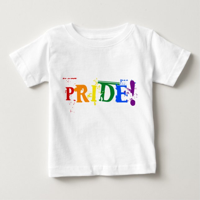 Camisa T do orgulho do arco-íris LGBT (Frente)