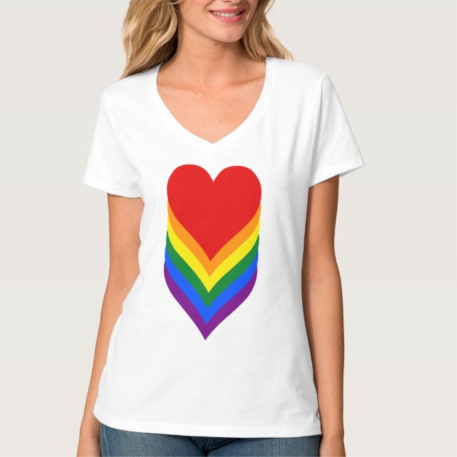 Camisa T do orgulho LGBT (Frente)