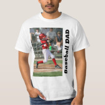 Camisa T do Pai de Baseball Personalizada