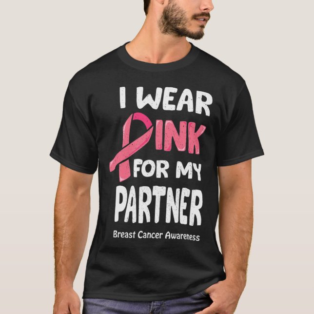 Camisa T do parceiro de Cancer de mama (Frente)