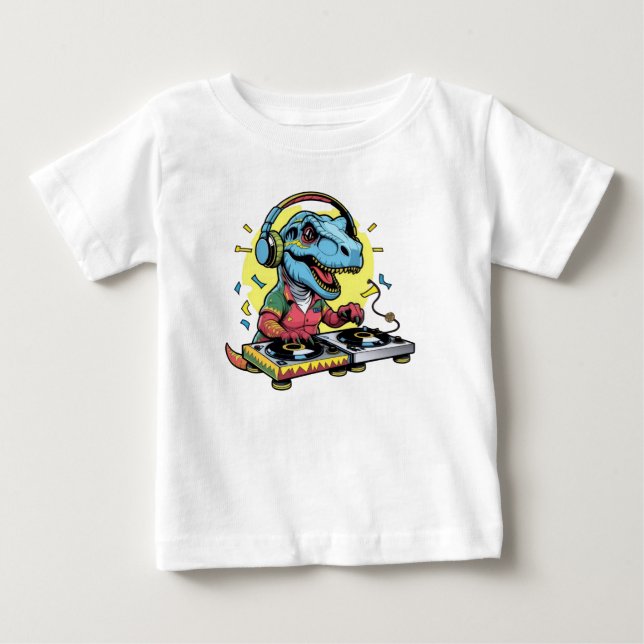 Camisa T do Partido DJ Dinossaur (Frente)