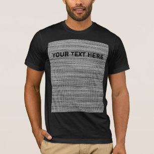 Camisa T do Patch da Tecido Faux com Texto Persona