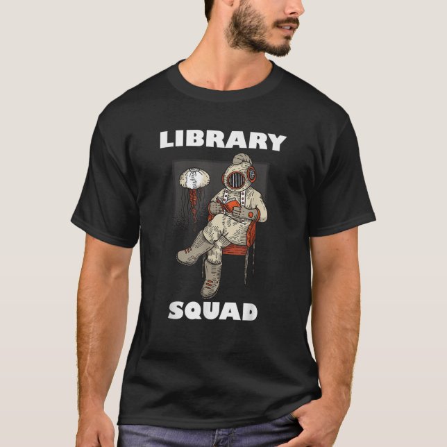Camisa T do Quadrado da Biblioteca (Frente)