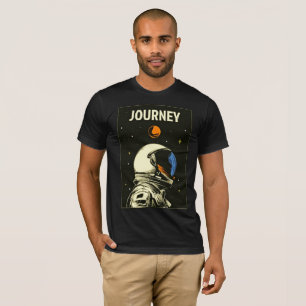 Camisa T do Retro Astronauta - Explorar em Estilo