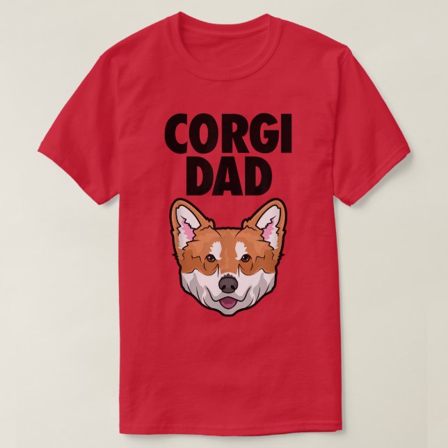 Camisa T do rosto do Pai Corgi (Frente do Design)