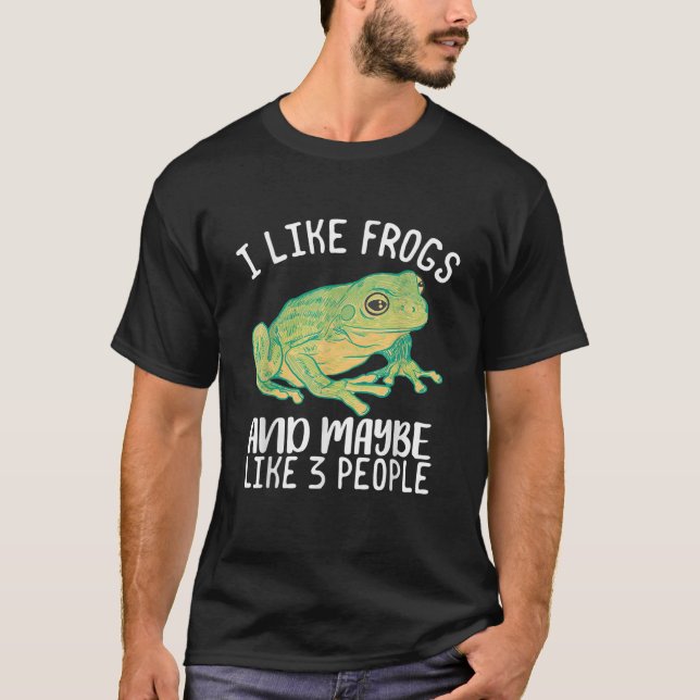 Camisa T do Sapo Gráfico Distante (Frente)