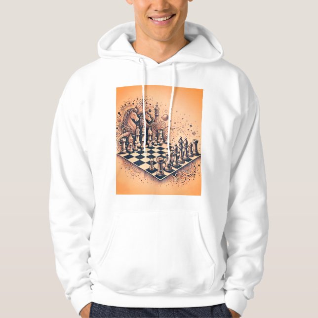 Camisa T do Sketch do Chessboard em Movimentos Est (Frente)