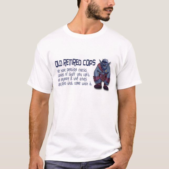 Camisa T do Slogan da Antiga Polícia Reformada (Frente)
