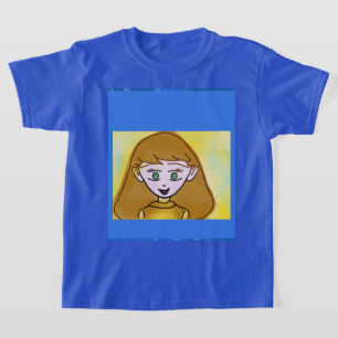 Camisa T do Tema de Cartoon Bonito