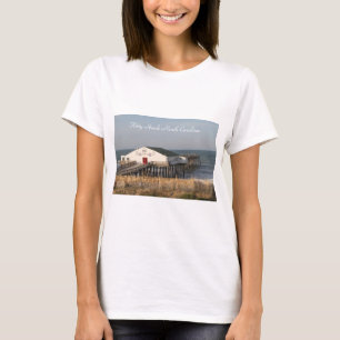 Camisa T, Gatinho Hawk NC Pier, Ocean, Outerbanks