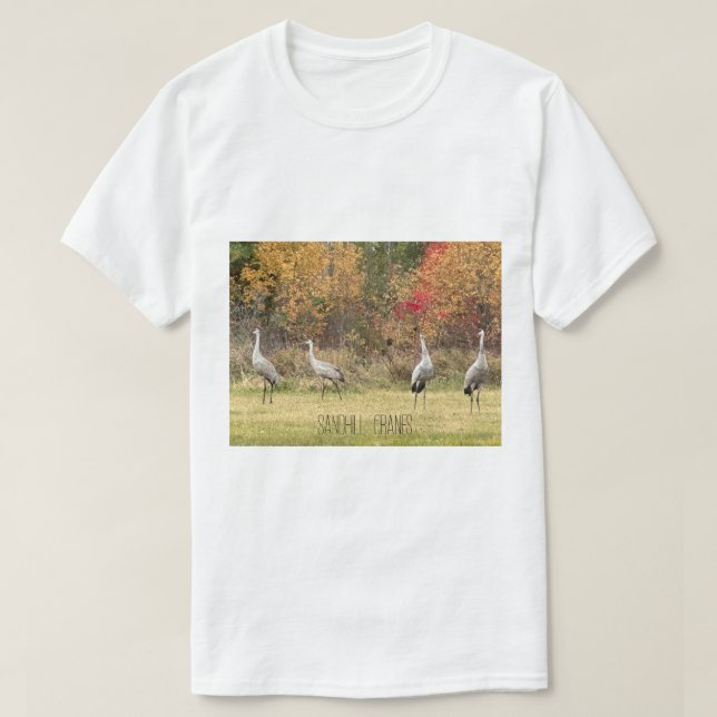 Camisa T - Gruas Sandhill (Frente do Design)