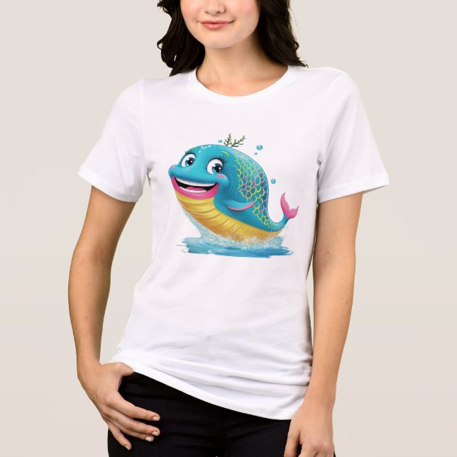 Camisa T / Hoodies Whale Fish design (Frente)