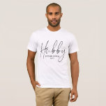 Camisa T Hubby do Recem casados recém-casado<br><div class="desc">Novo Hubby de Recem casados com texto do estilo de tipografia moderno. Perfeito para ser um marido ou noivo recém-casado. Maravilhoso para uma viagem de lua de mel.</div>