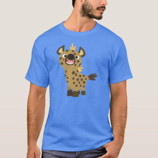Camisa T-Hyena de Cartoon Bonita Sorrindo